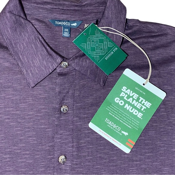 NWT 🐸 Toad & Co Tempo Polo XXL 2XL - Picture 7 of 8